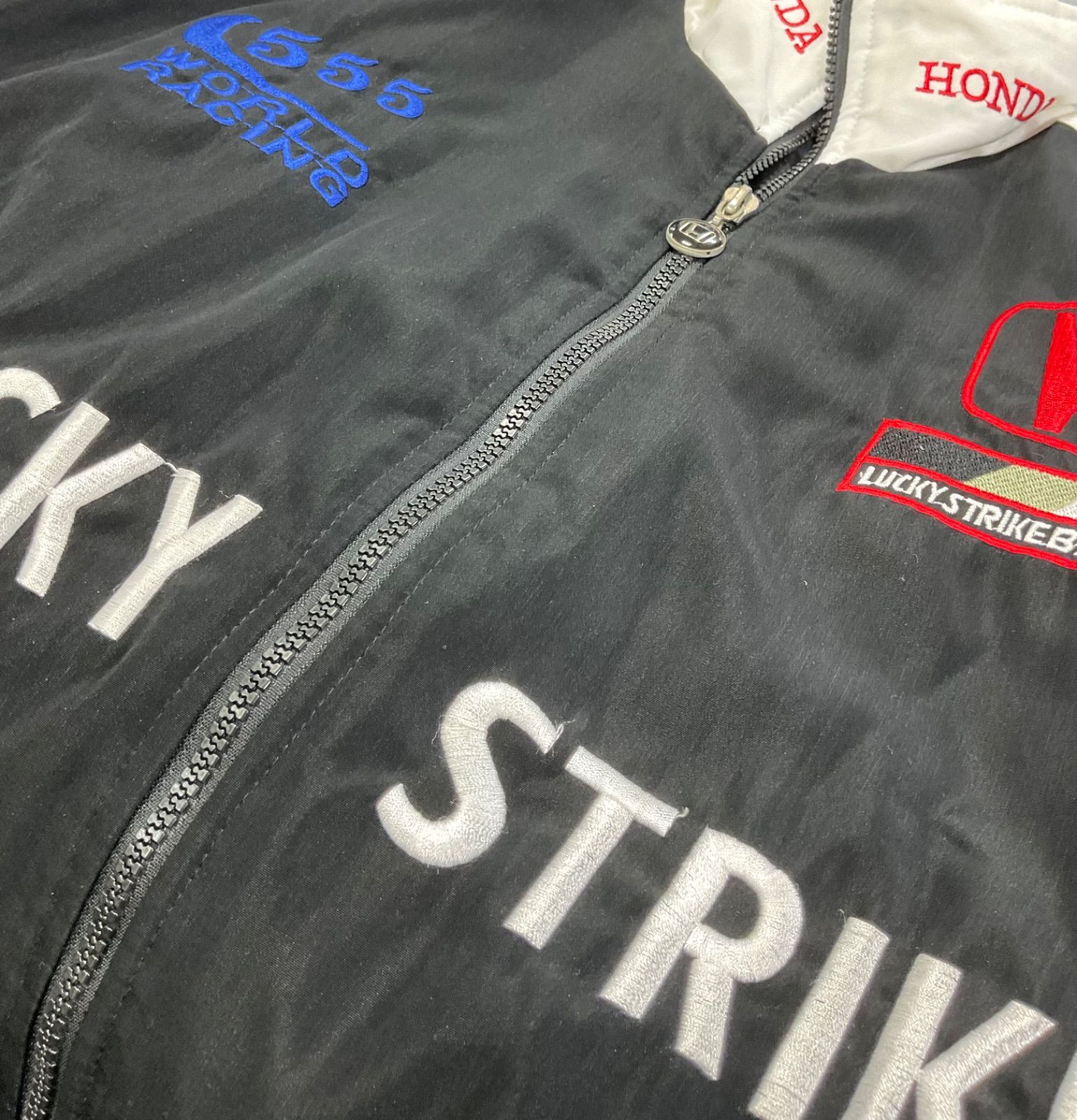 メンズL ブラック×ホワイト