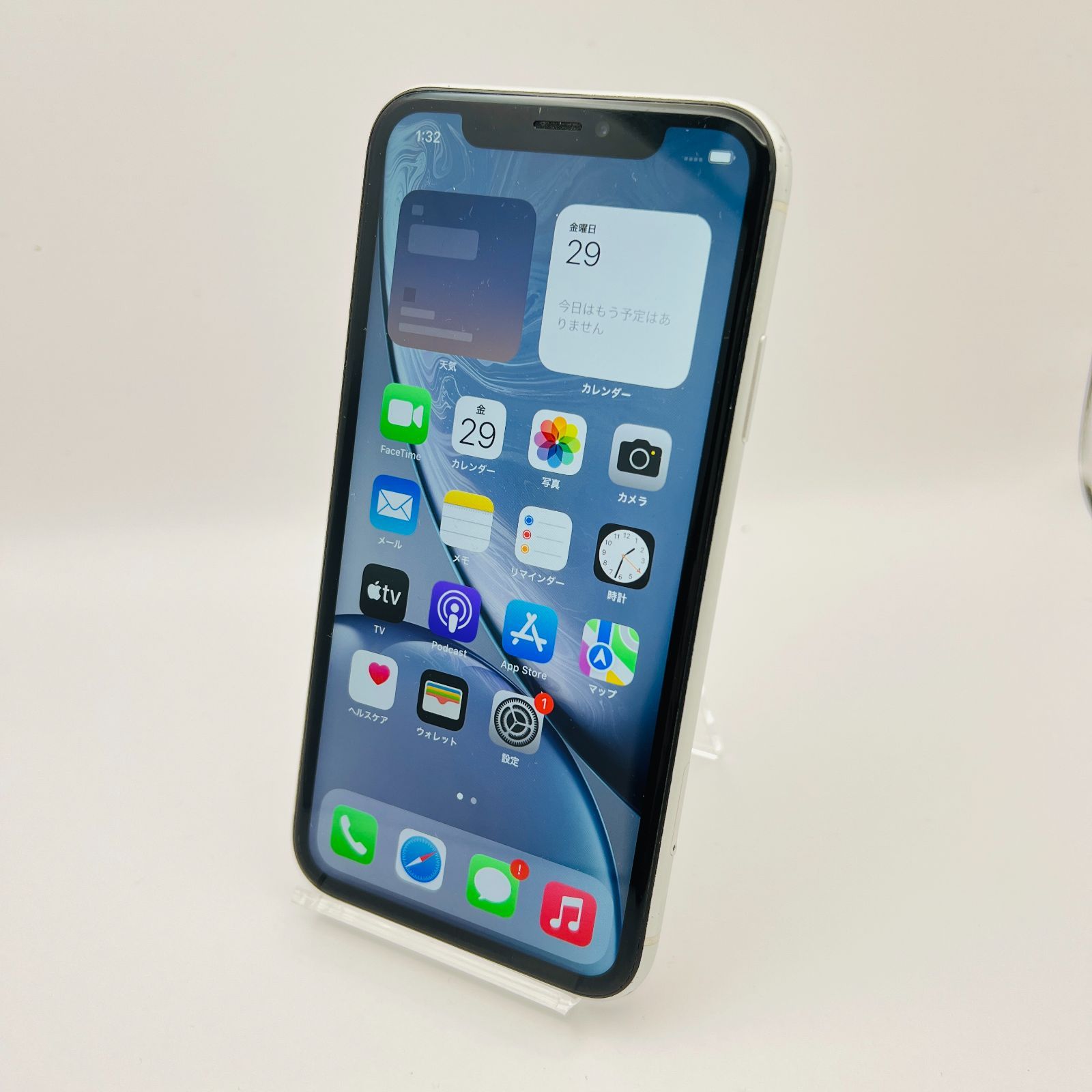 au iPhone XR 64GB MT032J/A ホワイト 外カメラレンズ破損 - メルカリ