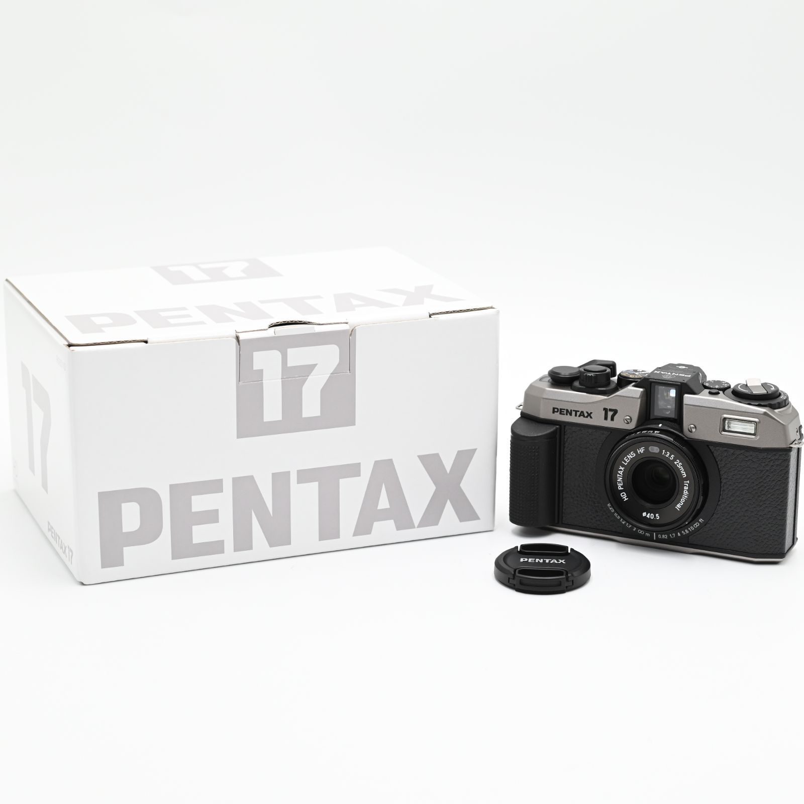 新品級】PENTAX 17 ペンタックス 17 ダークシルバー フィルムカメラ 