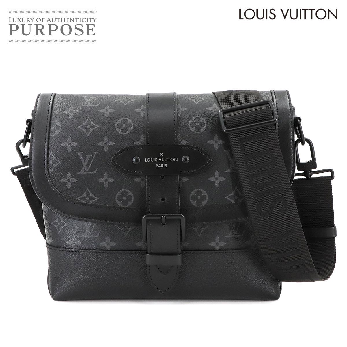 ルイ ヴィトン LOUIS VUITTON モノグラム エクリプス ソミュール メッセンジャー ショルダー バッグ ブラック M45911 90276848
