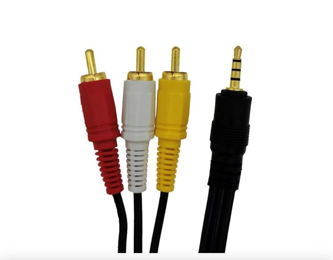 Like-You 3.5mm Mini Plug (Male) to 3RCA (Male) Adapter Stereo Cable - 3.5 mm to 3 RCA Plug Stereo Audio Video Aux Cable to AV Camcorder Video Cable (5m)
