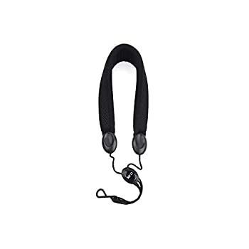 -非常に良い D Addario WoodWinds ダダリオ ストラップ テナー-バリトンサックス用 Padded Neck Strap かぎ形フック パッド入り SLA12 Black