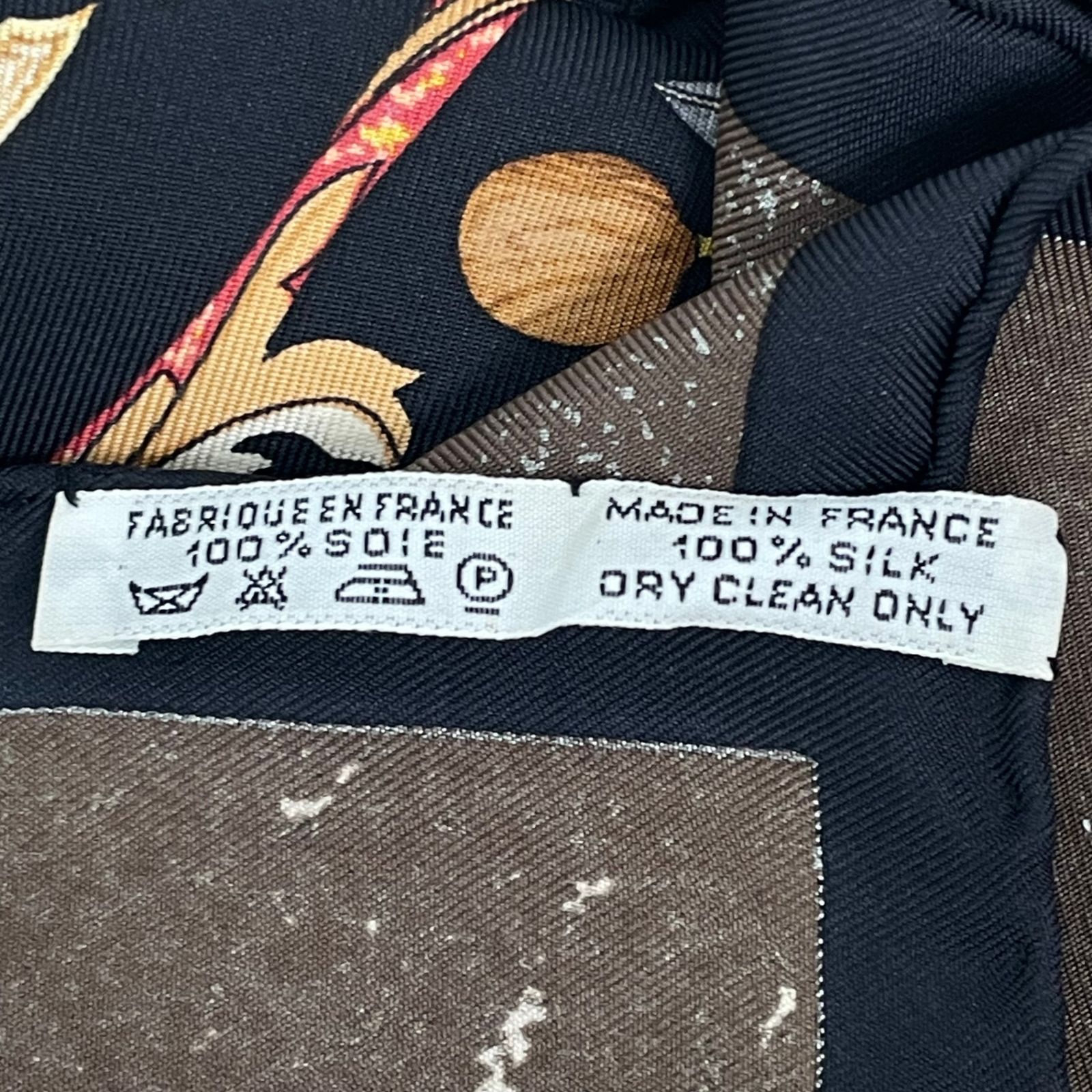 極美品 HERMES エルメス スカーフ シルク100％ カレ90 PIERRES d