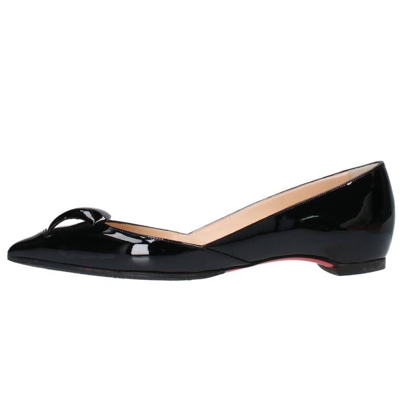 クリスチャンルブタンポインテッドトゥパンプスサイズ34.5