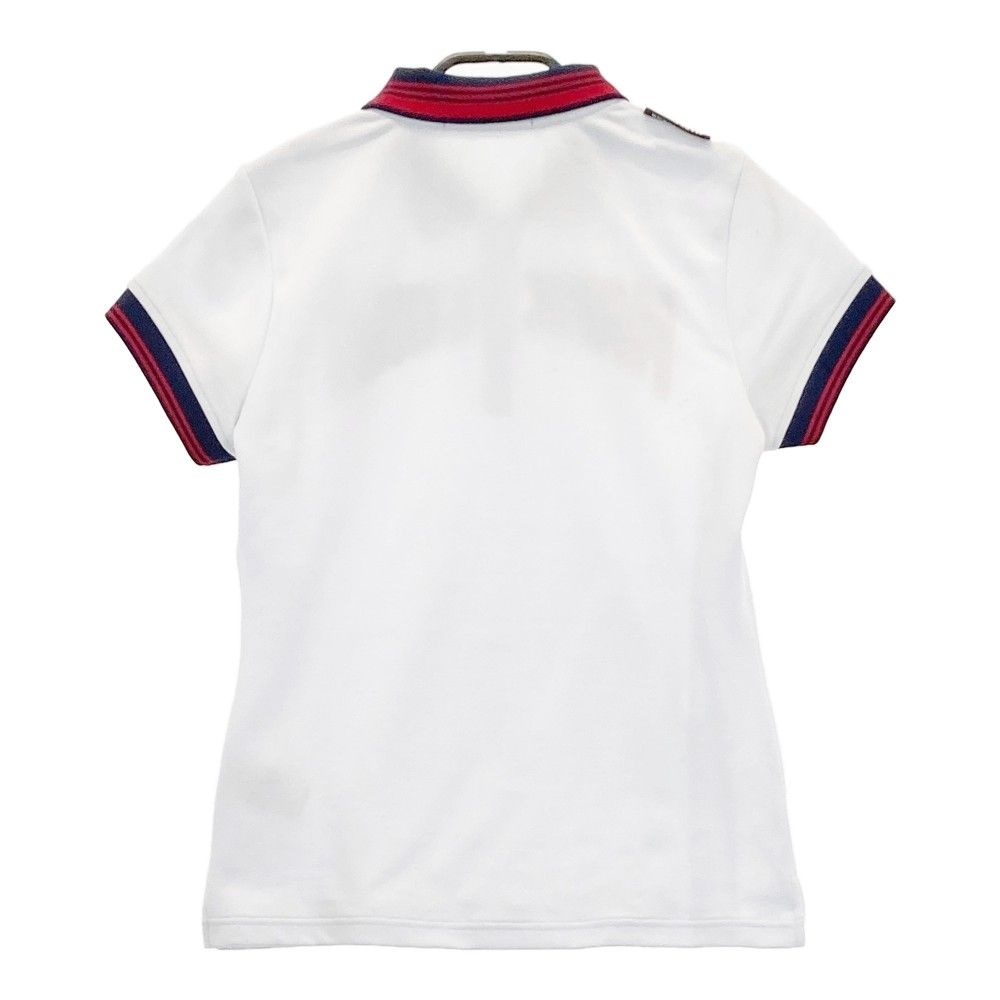 マークアンドロナ ファスナーポロシャツ サイズ：38 MARK&LONA マークアンドロナ 半袖ポロシャツ ロゴワッペン