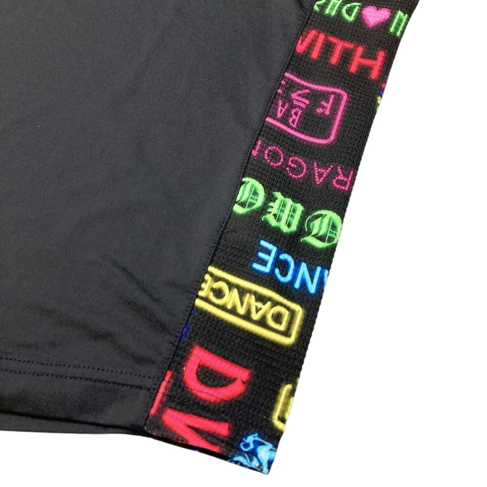 サイズ：2 DANCE WITH DRAGON ダンスウィズドラゴン  ハイネック半袖Tシャツ  ブラック系 [240101243549] ゴルフウェア メンズ ストスト サイズ：2 DANCE WITH DRAGON ダンスウィズドラゴン ハイネック