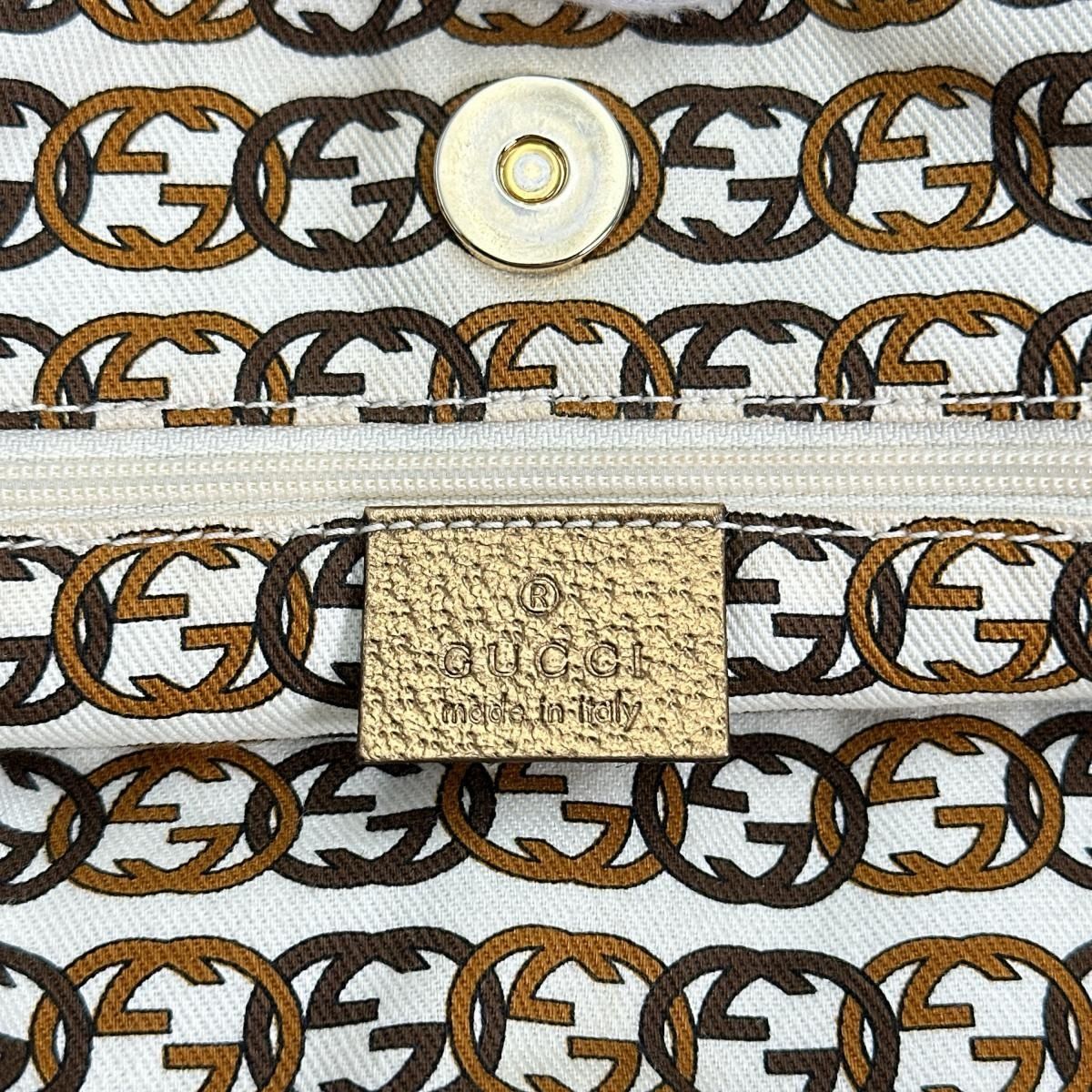 グッチ 181779 ハンドバッグ キャンバス トートバッグ GUCCI ベージュ 