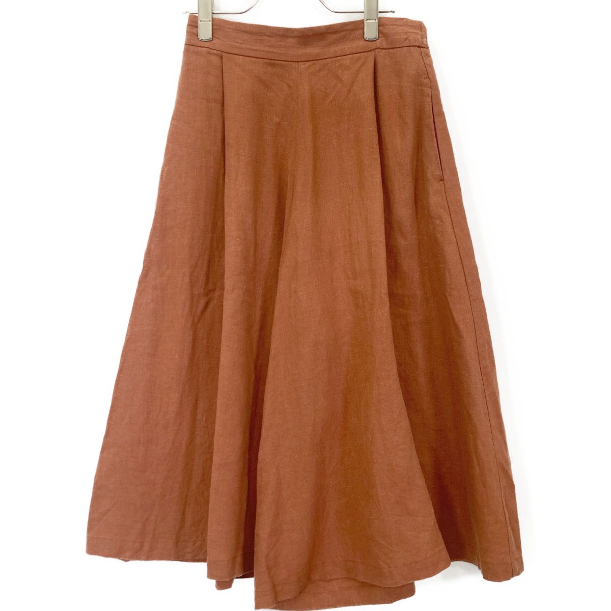 Pallas Palace パラスパレス 23年製 ﾌﾞﾗｳﾝ ﾘﾈﾝ ﾜｲﾄﾞﾊﾟﾝﾂ O