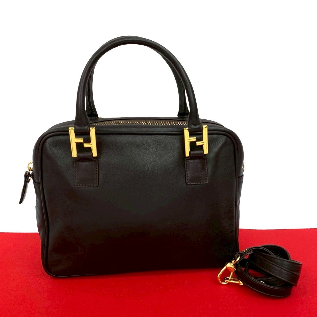 フェンディ ハンドバッグ 2way ショルダー レザー×ナイロン FF柄 h-g764_7.jpg