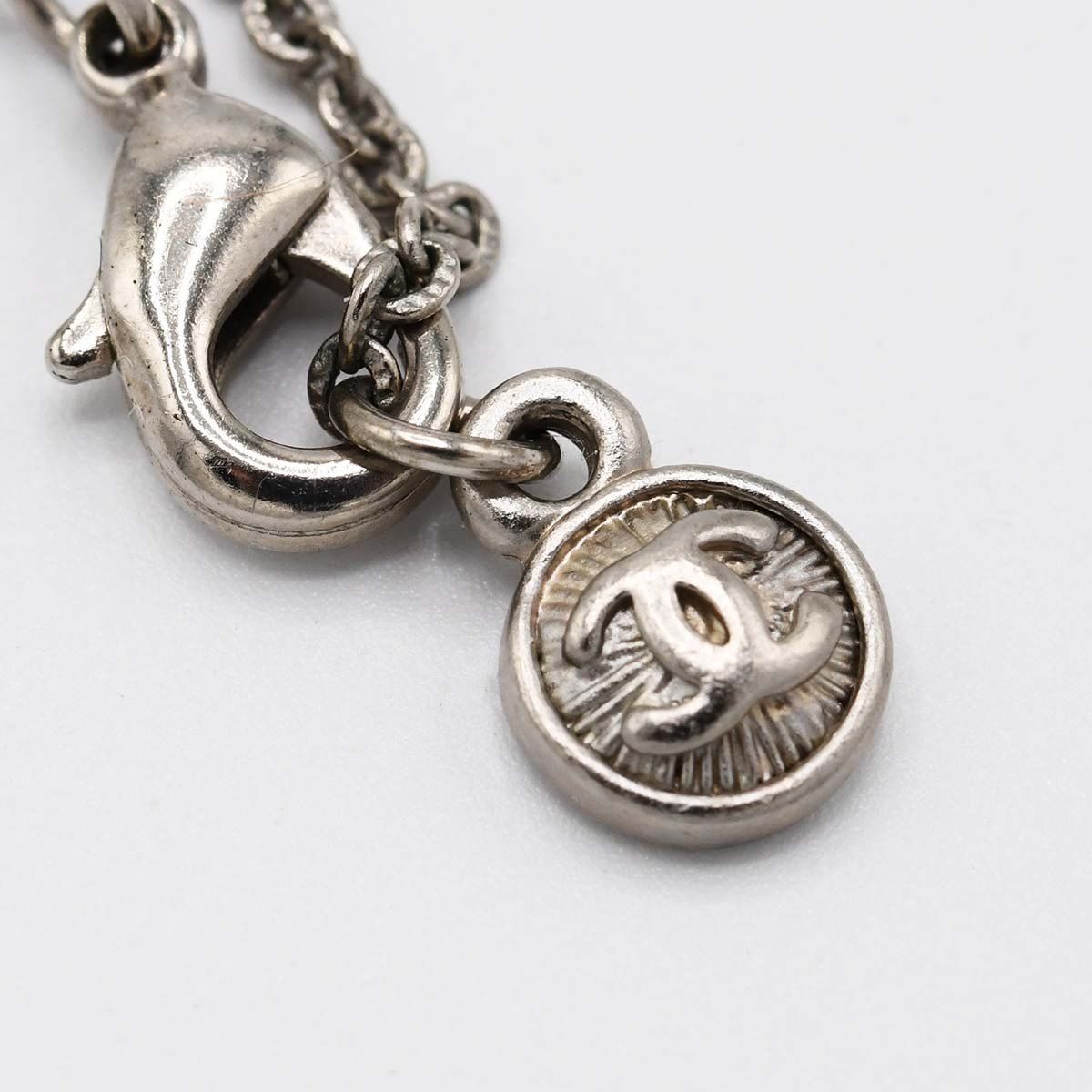 CHANEL シャネル パール ネックレス ココマーク A14 シルバーカラー 総