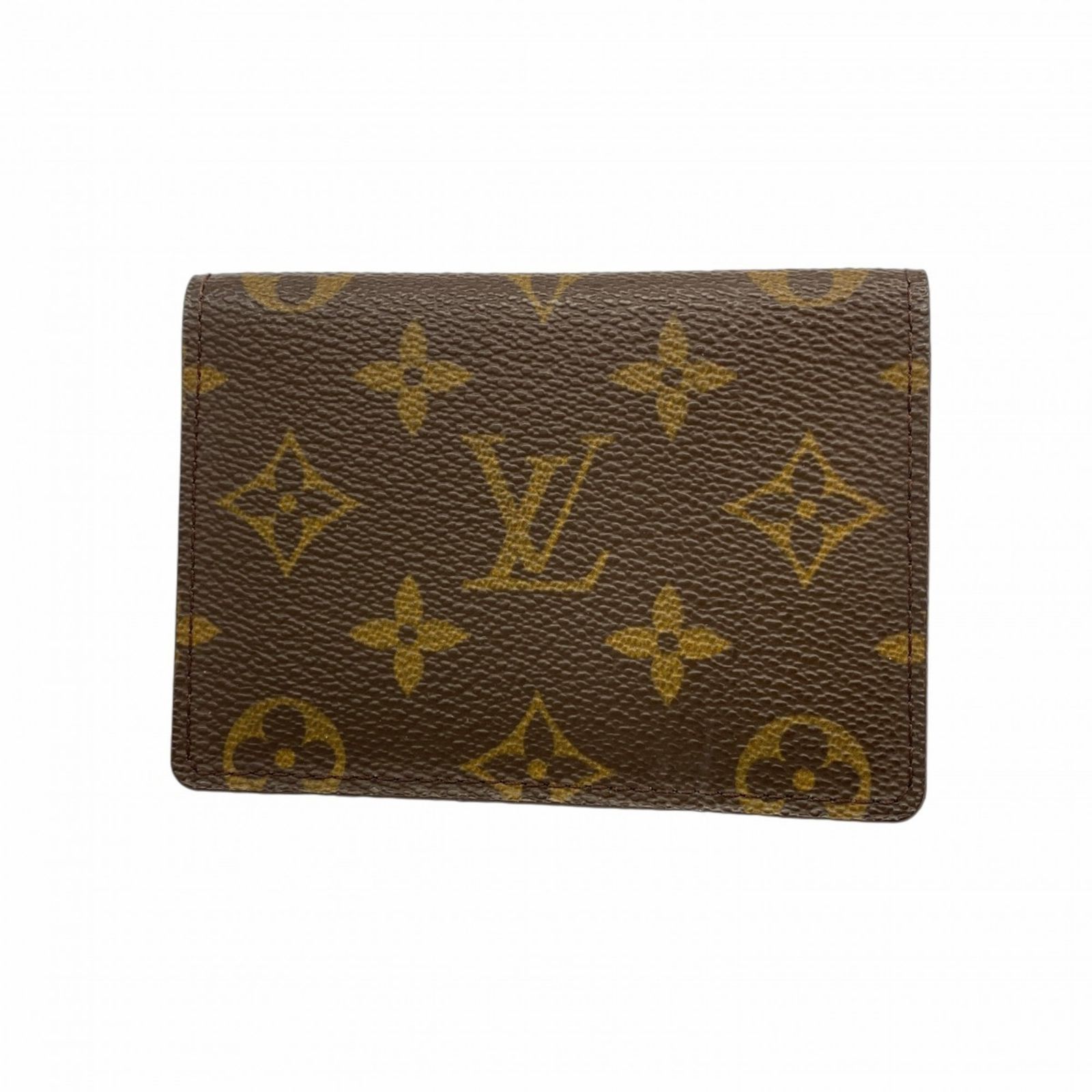 ルイ ヴィトン Louis Vuitton ルイ ヴィトン 名刺入れ カードケース モノグラム ポルト2カルトヴェルティカル M60533 ブラウンメンズ レディース