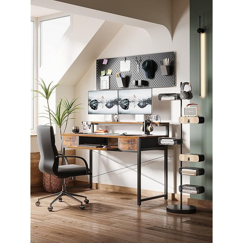 ODK パソコンデスク キーボードスライダー付き 幅120cm ゲーミング