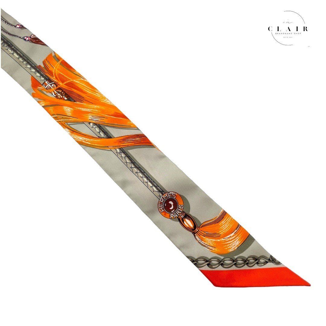 HERMES エルメス スカーフ ツイリー 騎馬行進 Cavalcades シルクツイル
