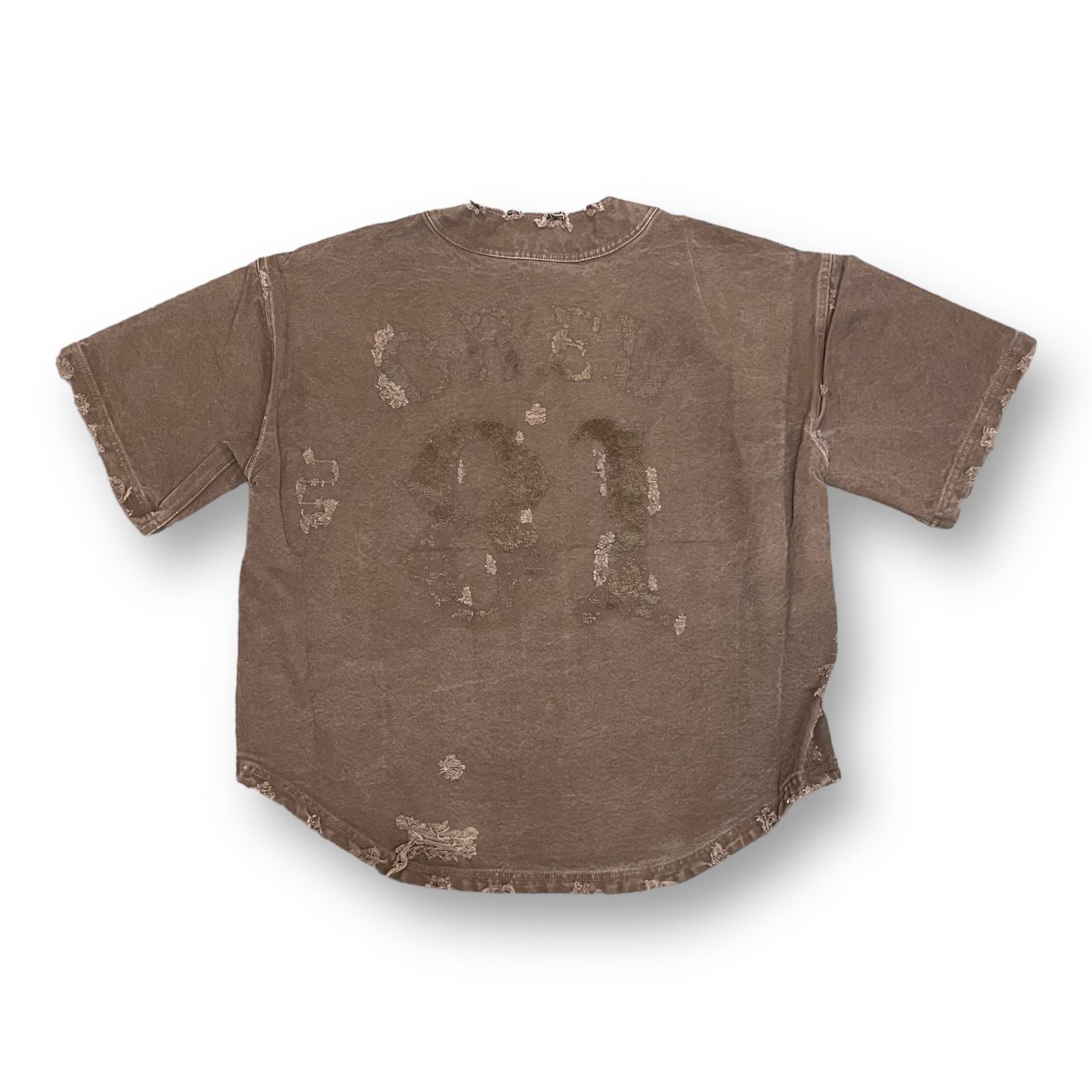 美品 CVTVLIST 22AW Baseball Shirt ダメージ ベースボール