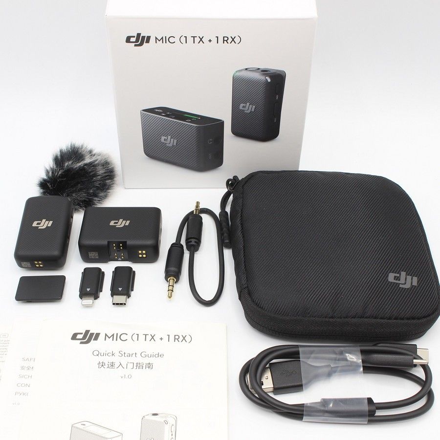 【美品】DJI Mic 1V1FCC ワイヤレス＆ポータブルマイク 美品】DJI Mic 1V1FCC ワイヤレス＆ポータブルマイク