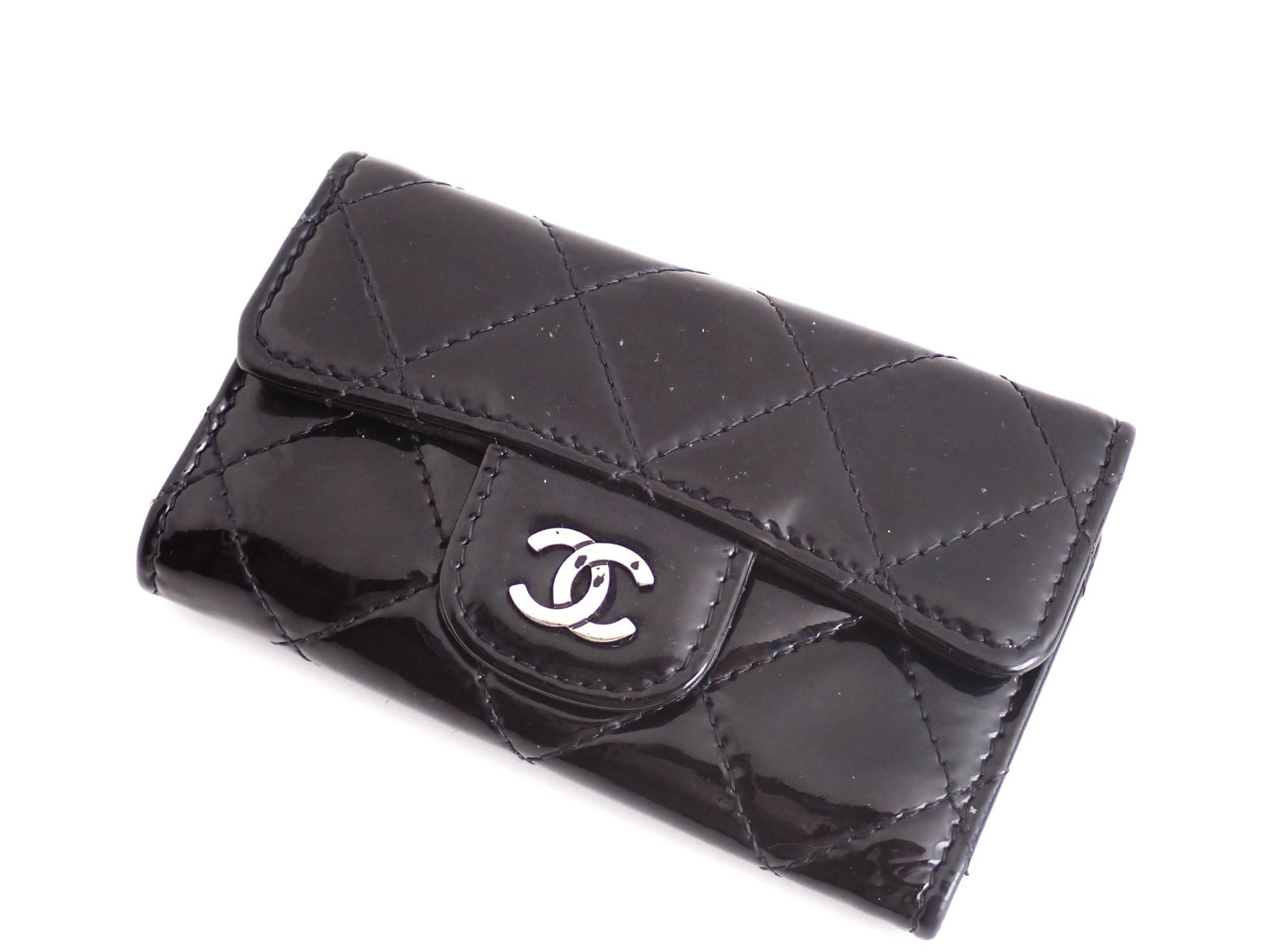 CHANEL(シャネル) キーケース マトラッセ ブラック ココマーク - メルカリ