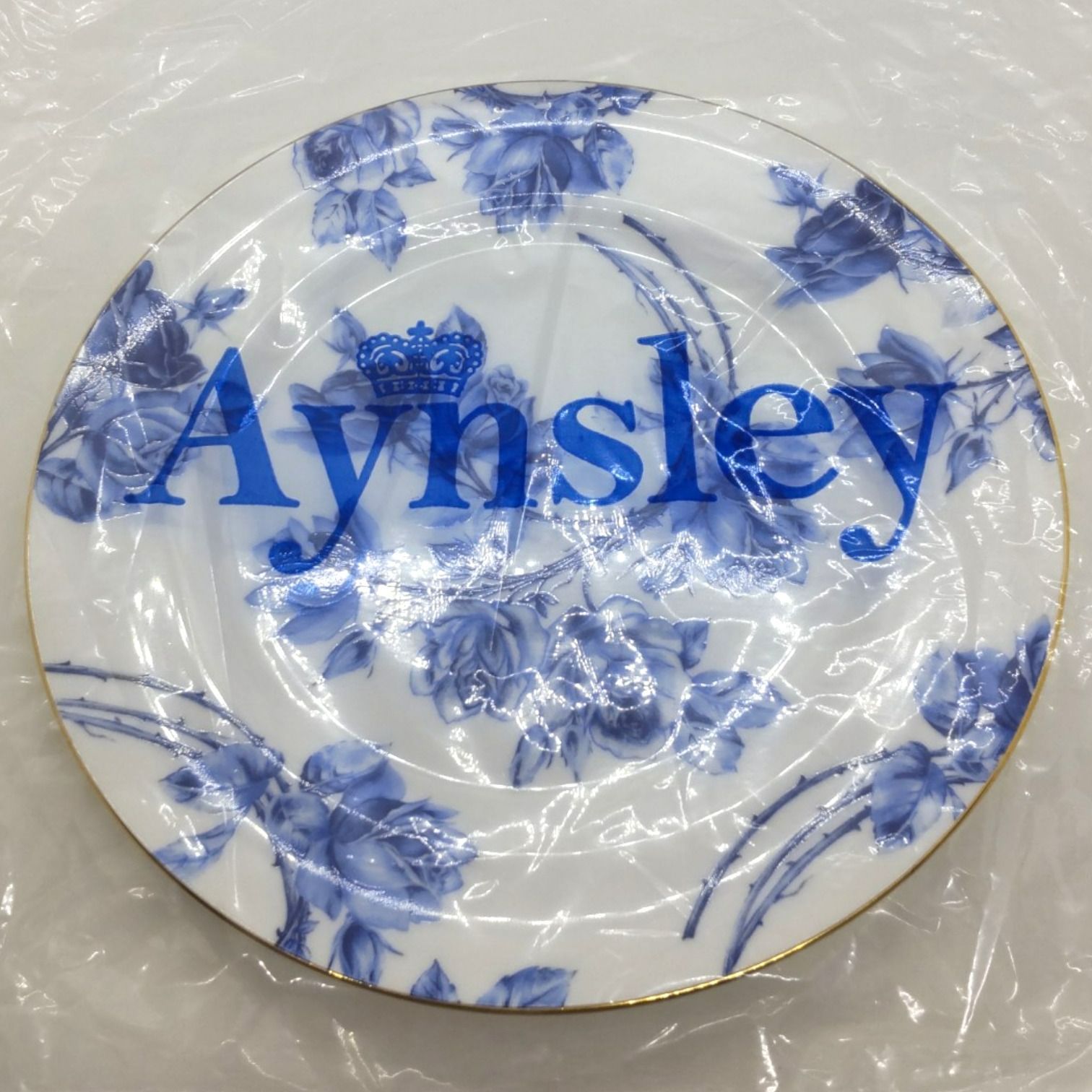 新品】Aynsley（エインズレイ）エリザベスローズ ブルー ティー