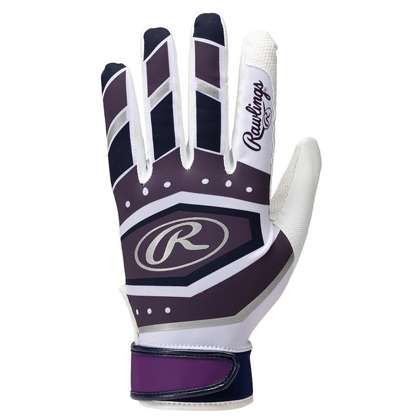 ローリングス(Rawlings) 野球 手袋 ＜両手用＞バッティンググラブ EBG23S02 パープル フリーサイズ L [(PPL)パープル] [L]