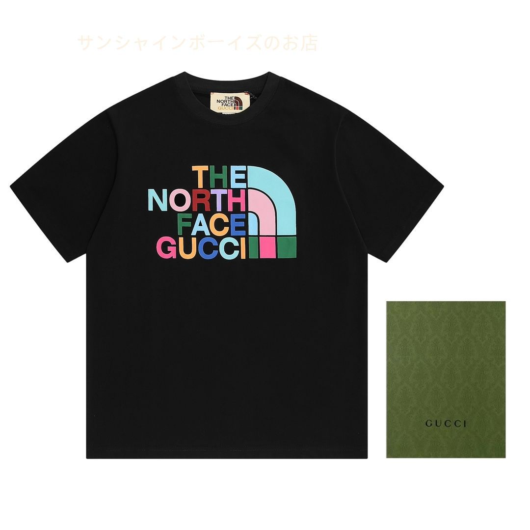 GucciグッチxノースフェイスTNF半袖Tシャツ，男女兼用 - メルカリ