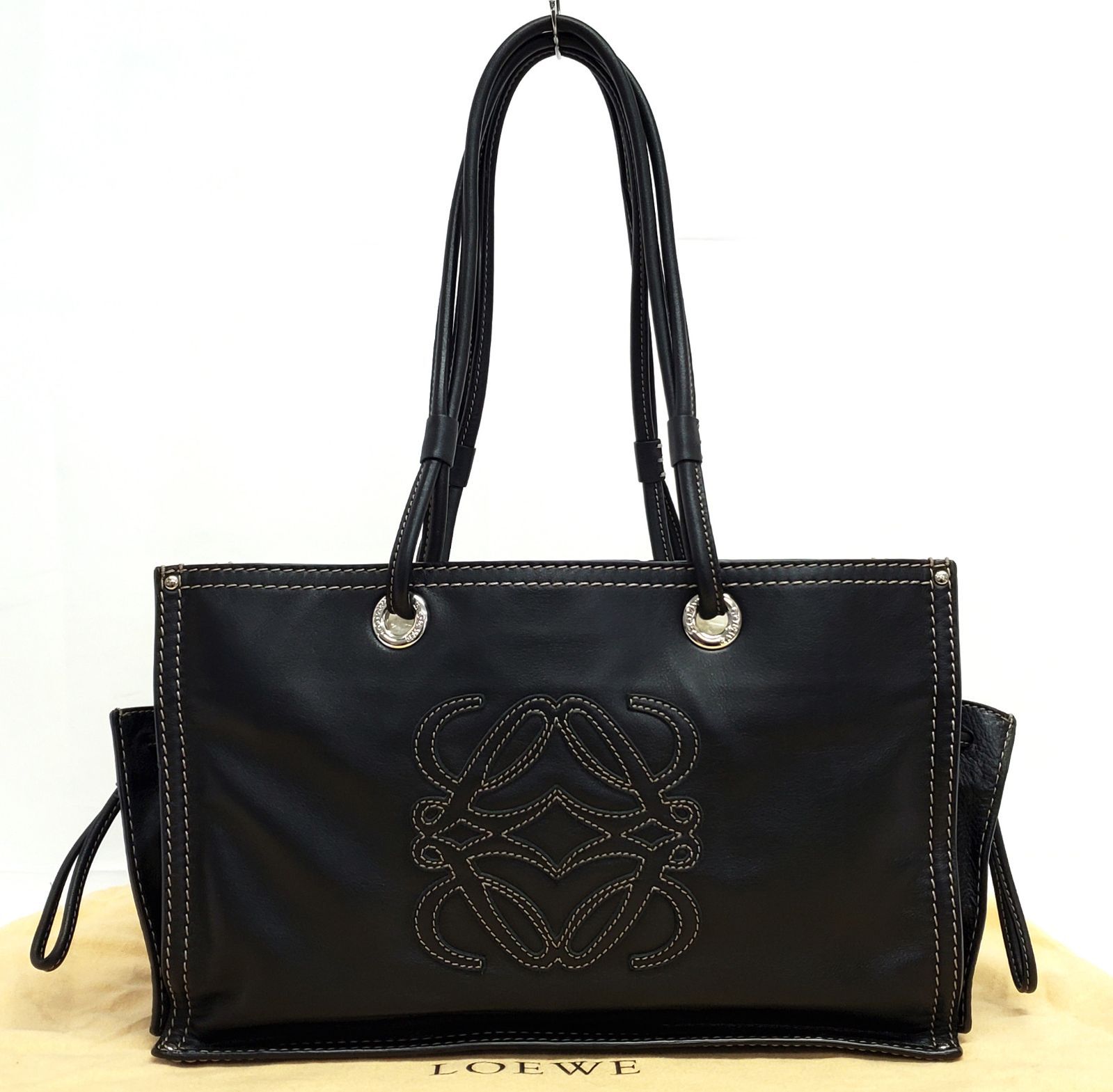 O1650◇未使用【ロエベ LOEWE】ショッパートート アナグラム
