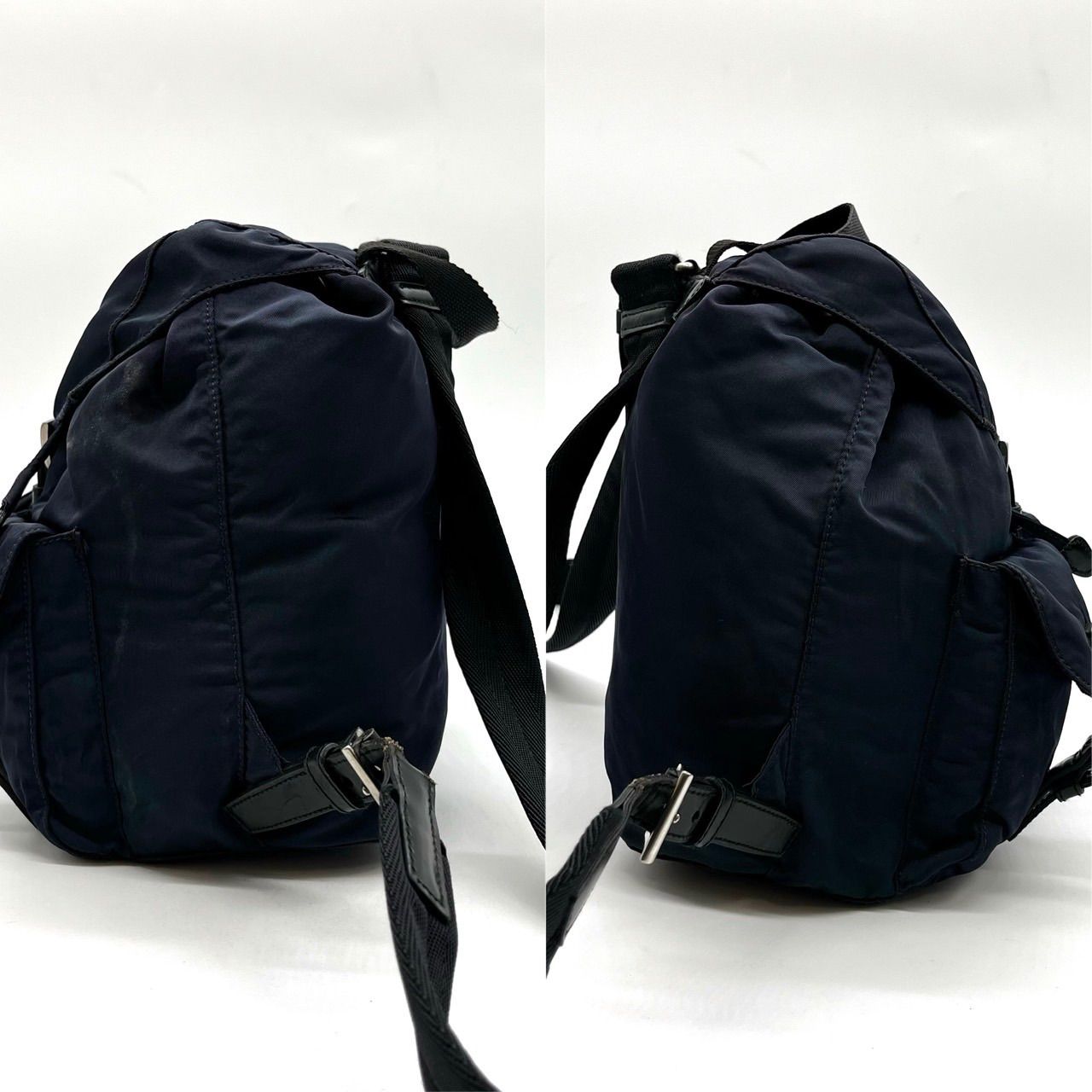 ✨良品✨ PRADA プラダ 三角プレート リュック バックパック