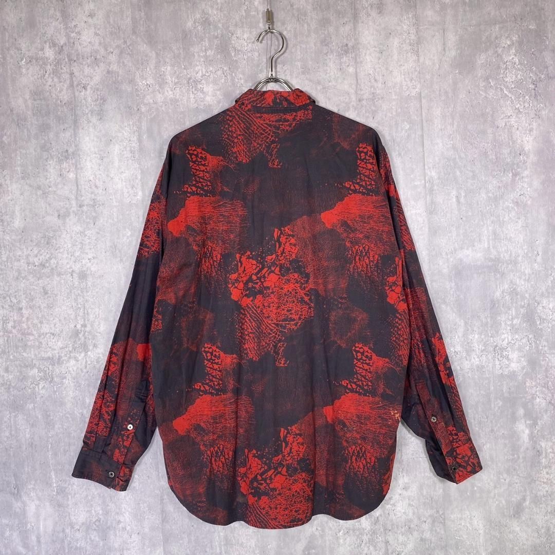 ジョンローレンスサリバン 46 プリンテッドコットンオーバーサイズシャツ