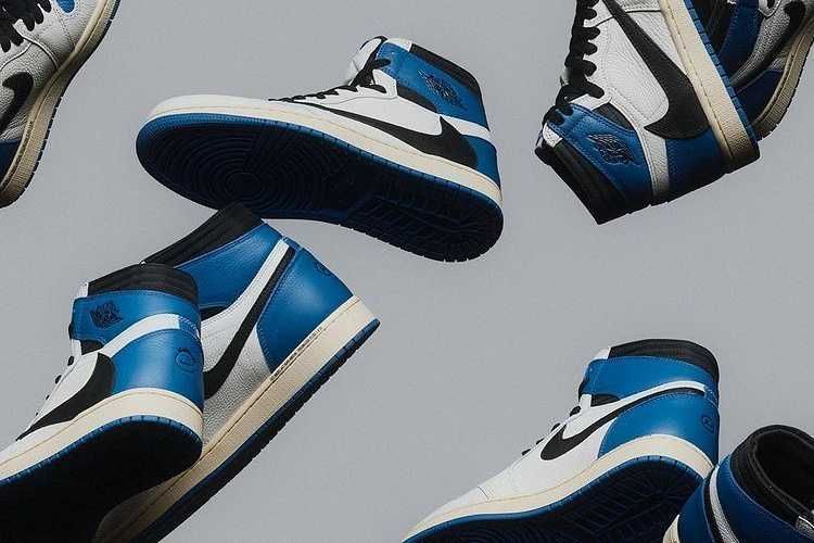 TRAVIS SCOTT × FRAGMENT × NIKE AIR JORDAN 1 HIGH "MILITARY BLUE"