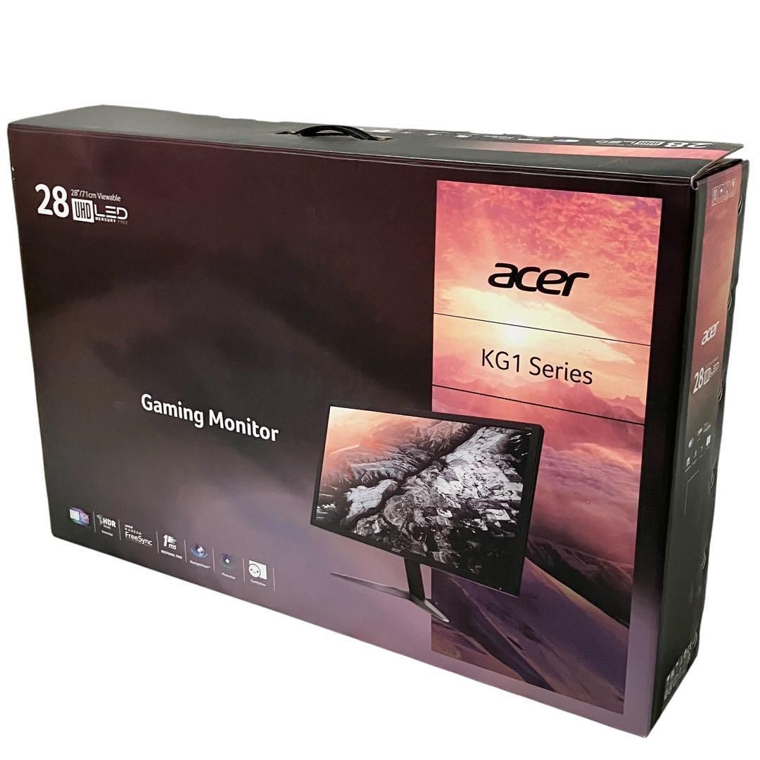 【美品】エイサー ゲーミングモニター ディスプレイ KG281KAbmiipx 美品】Acer エイサー ゲーミングモニター ディスプレイ