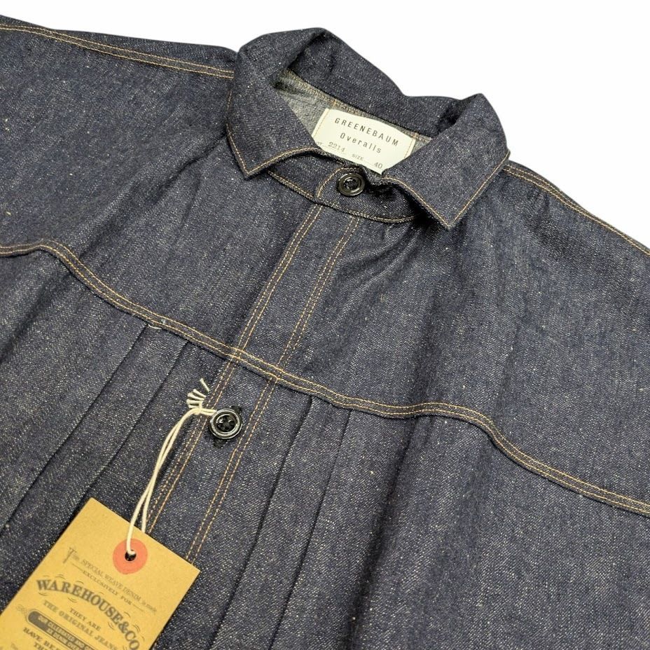 未使用品 WAREHOUSE ウエアハウス GREENEBAUM Overalls HEAVY