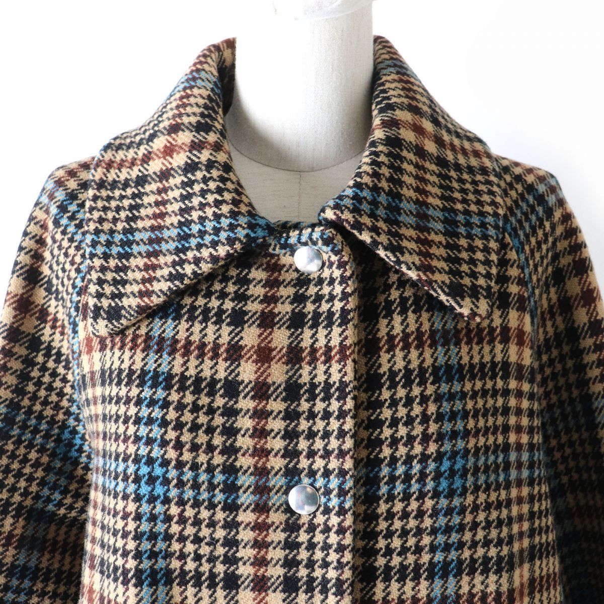 極美品△正規品 BARENA バレナ レディース グレンチェック柄 千鳥格子  