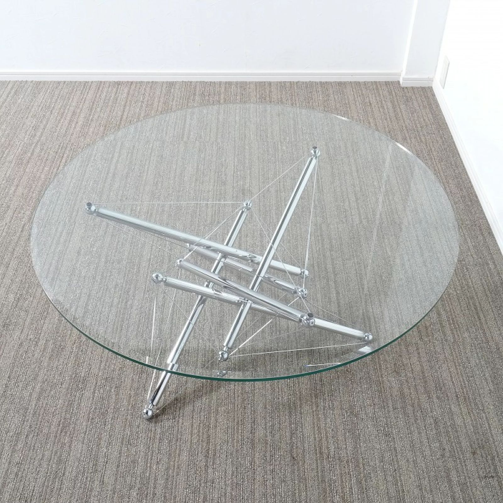 Cassina カッシーナ 713 ガラス ローテーブル サークル M241