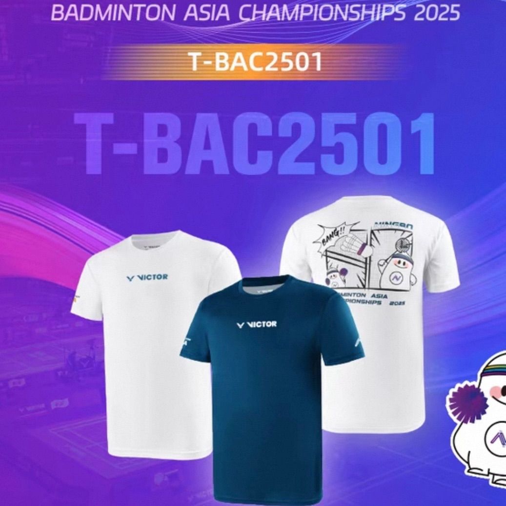 ﾊﾞﾄﾞﾐﾝﾄﾝ ｱｼﾞｱ選手権大会2025 記念Tシャツ【VICTOR】ユニ