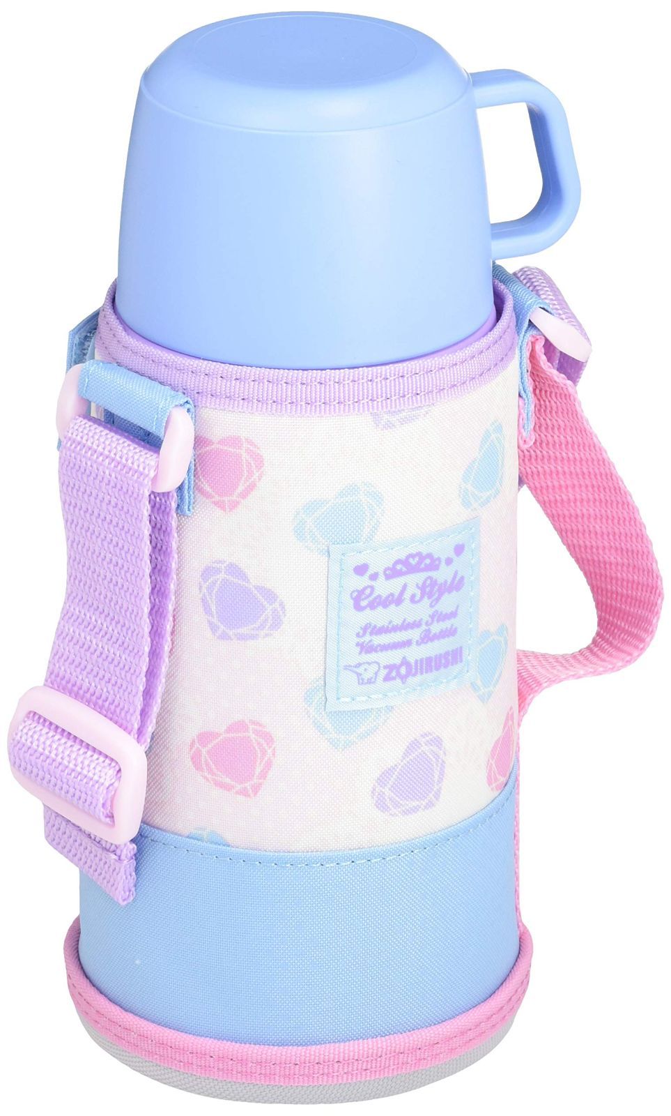 Color ハートブルー_Size 620 ml 象印 お出掛け クール スポーツボトル ハートブルー 620ml ステンレス鋼 SP-JB06-AK