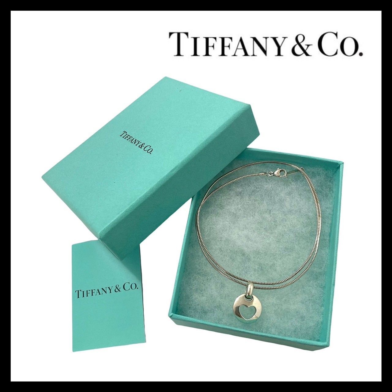 TIFFANY&Co.】ピアスドハート 1999 ネックレス SV925 シルバー 総重量 
