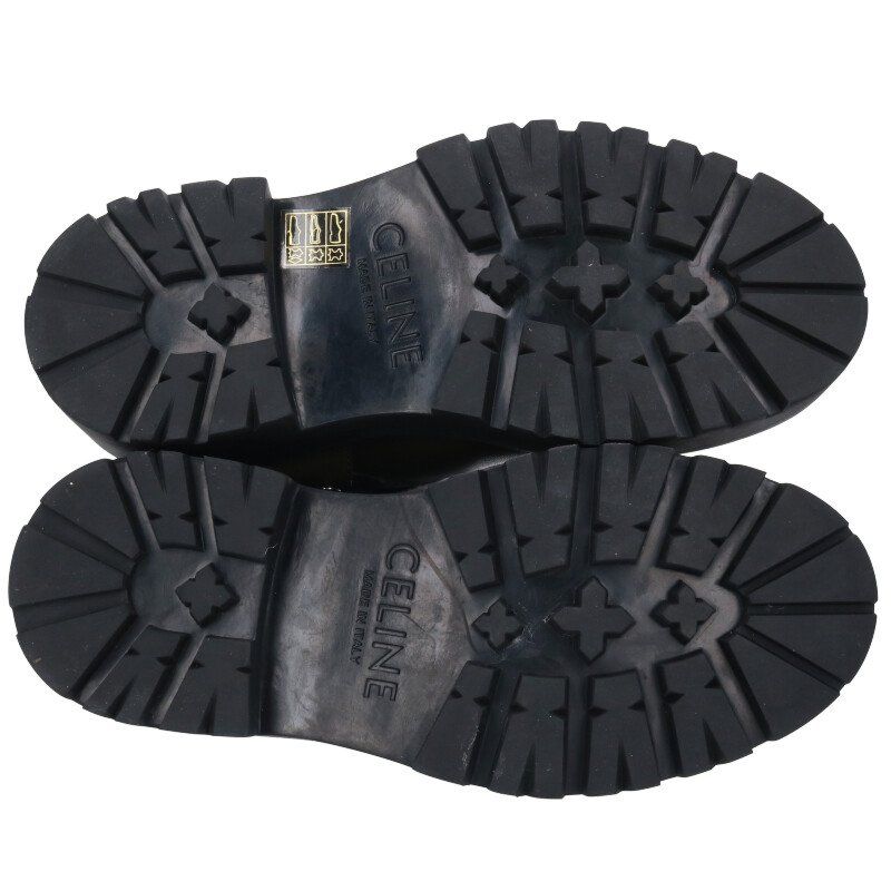 【美品】セリーヌ　CELINE バルキーハーネスミッドバイカーブーツ CELINE セリーヌ バルキー ハーネス ミッドバイカーブーツ シューズ 34