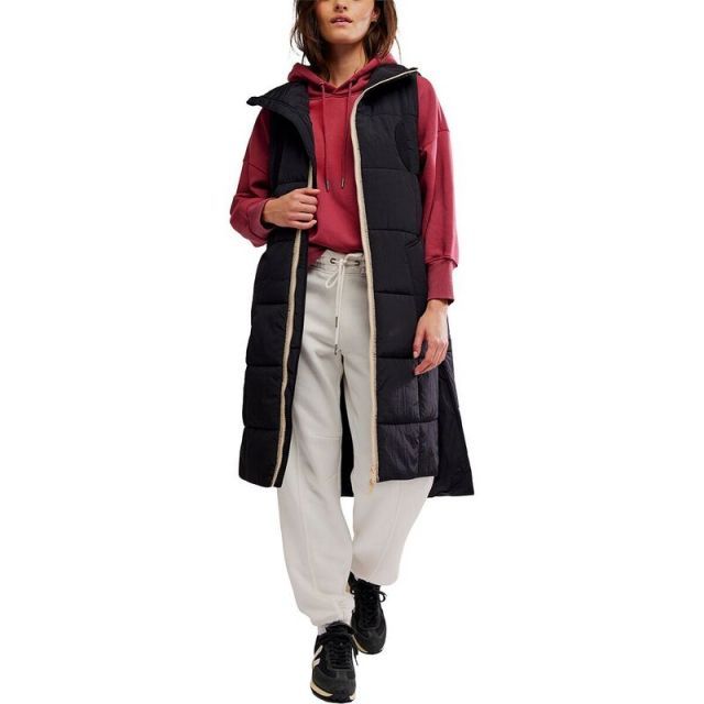 送料無料 フリーピープル レディース ベスト トップス On The Move Packable Vest - Women s Black