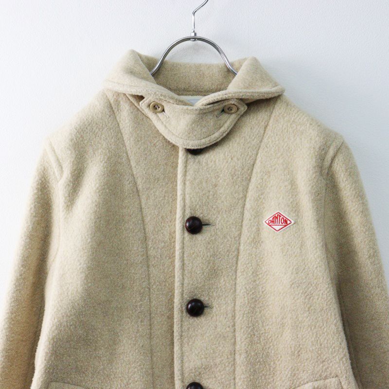 DANTON ダントン ウールモッサ ノーカラージャケット 36 ダントン ウールモッサ ノーカラージャケット ネイビー 36 - メルカリ