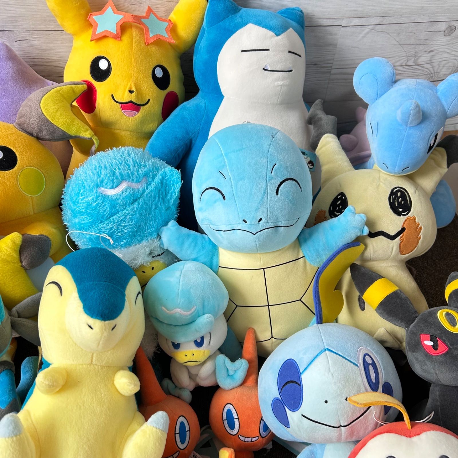 ポケモン　ぬいぐるみ　まとめ売り　カビゴン　ミュウ ポケモン ポケットモンスター ピカチュウ ルカリオ イーブイ