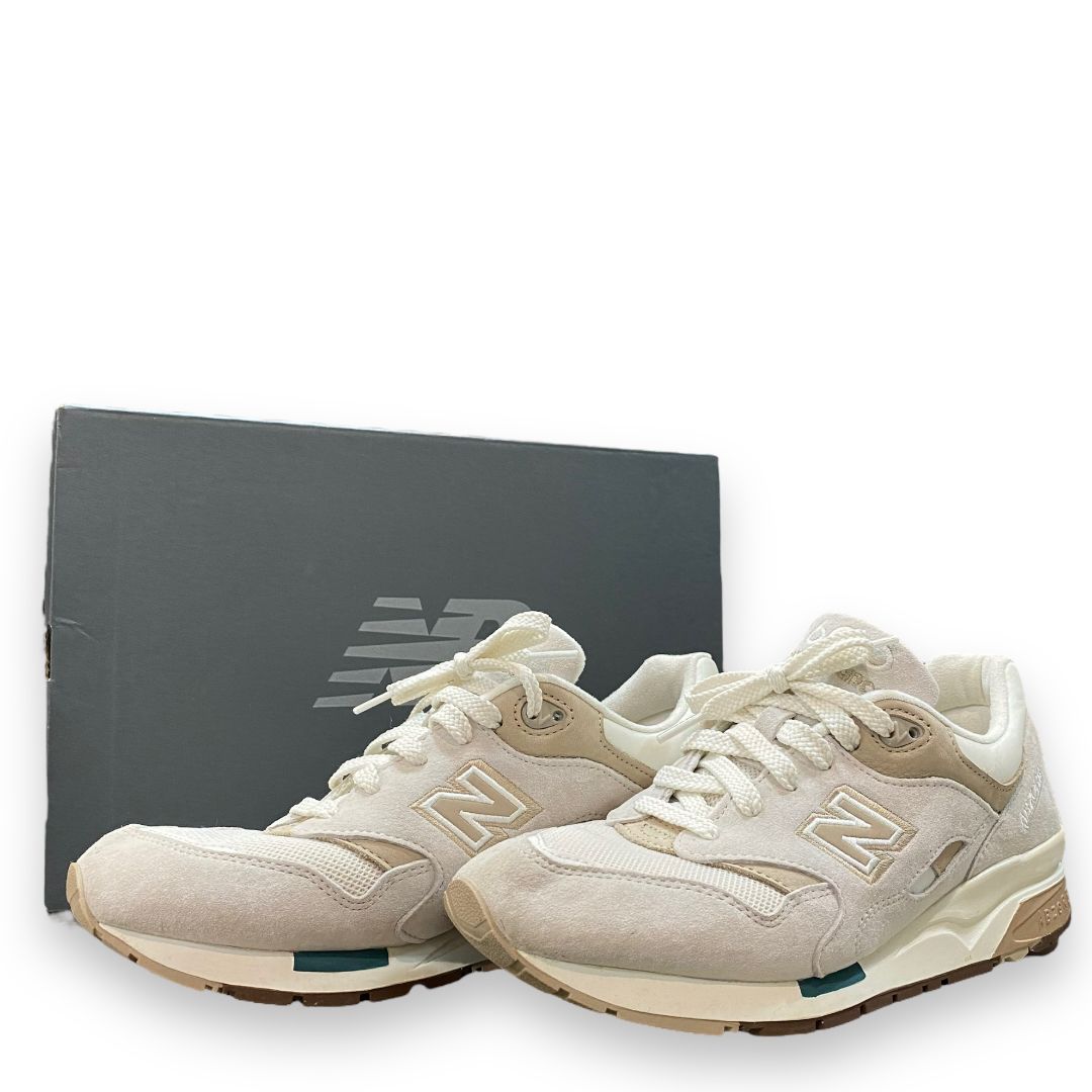 27.5cm NEW BALANCE ローカットスニーカー ベージュ CM1600MB - メルカリ