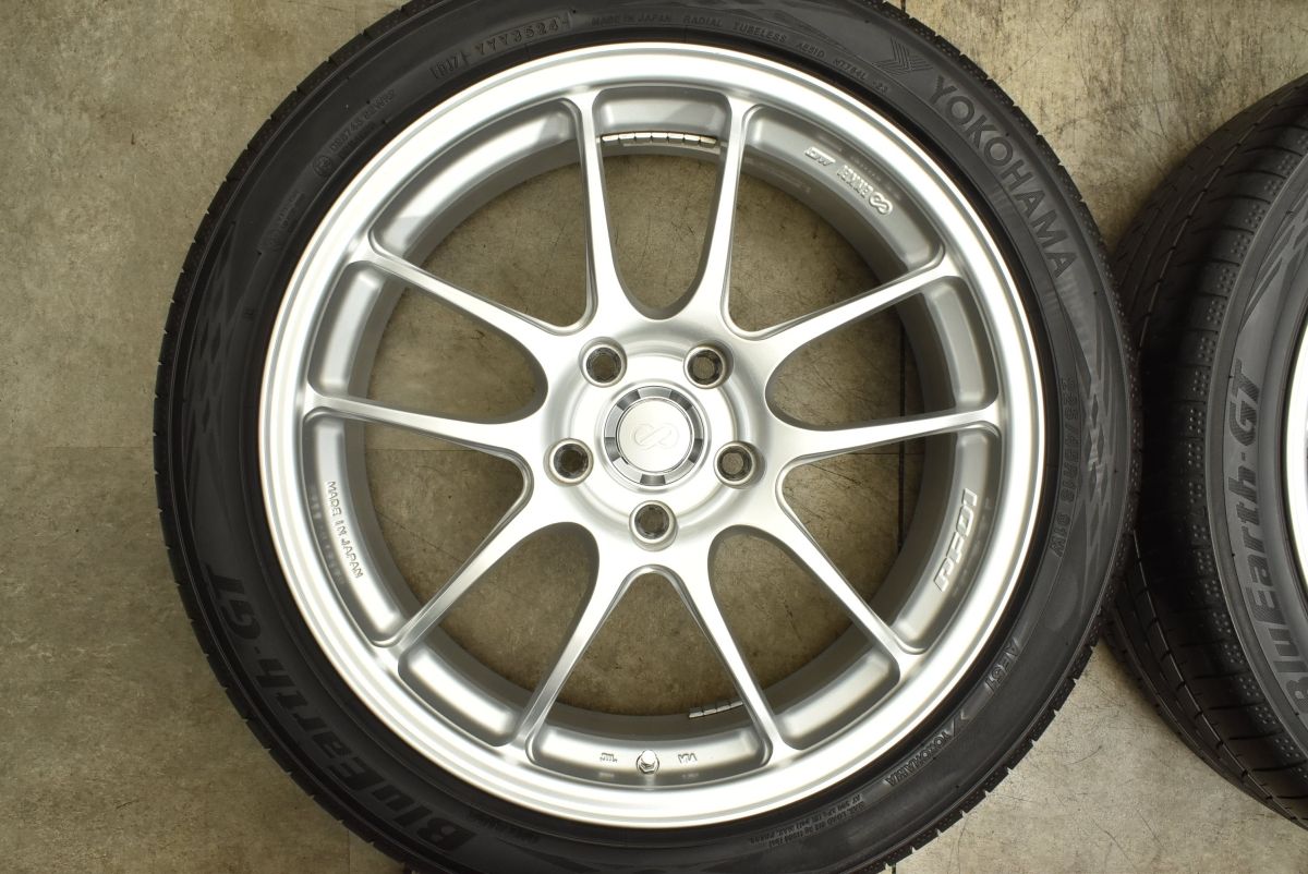 2024年製】ENKEI PF01 18in 7.5J +45 PCD114 ヨコハマ ブルーアースGT 