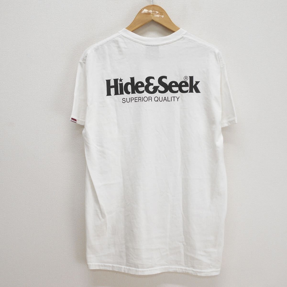 HIDE AND SEEK ハイドアンドシーク ポケットTシャツ 半袖 ロゴ プリント M 10118017