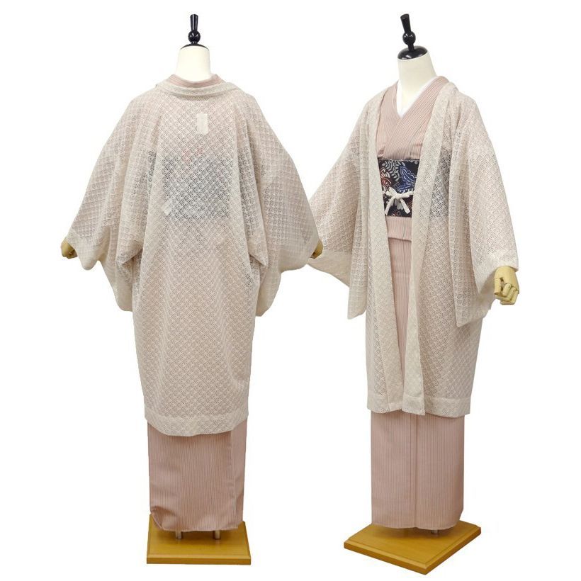 薄羽織 七宝つなぎ紋様