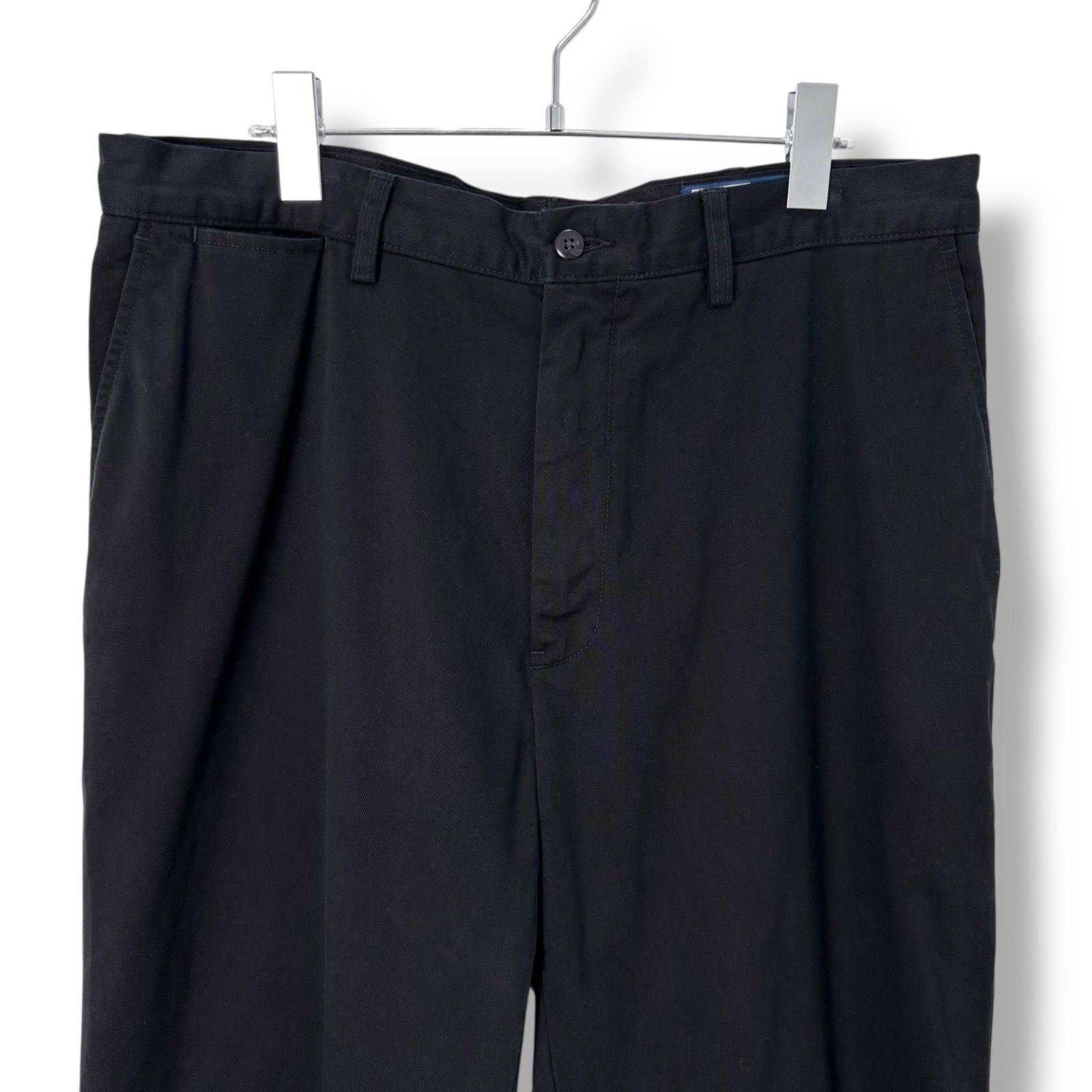 ポロバイラルフローレン　90’ W36×32 グレー　ポロチノ　ハモンドパンツ POLO RALPH LAUREN - USA POLOポロ ラルフローレン2タックチノパンツ