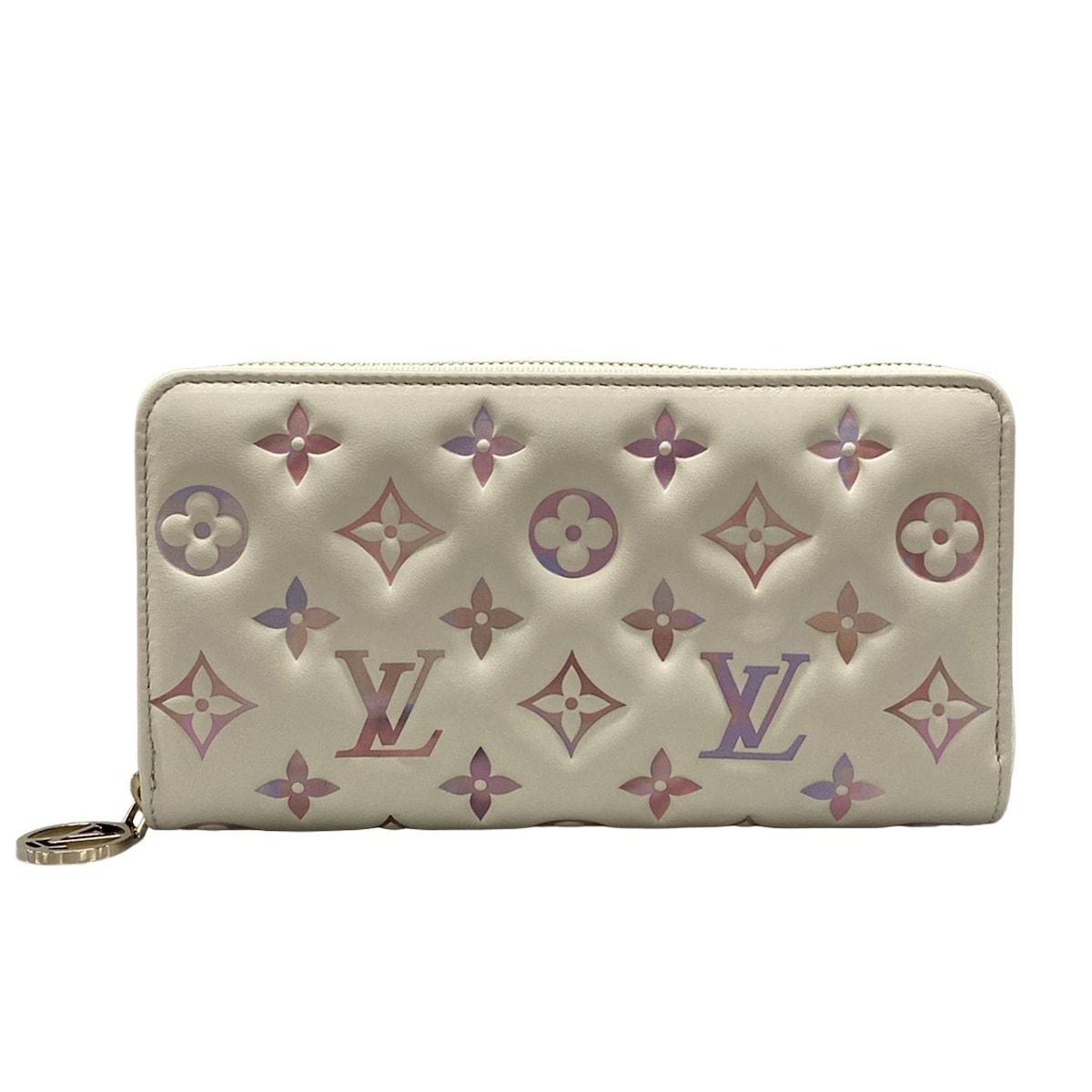 LOUIS VUITTON ルイヴィトン 長財布 クッサン ジッピーウォレット M15091 ドリームベージュ レザー