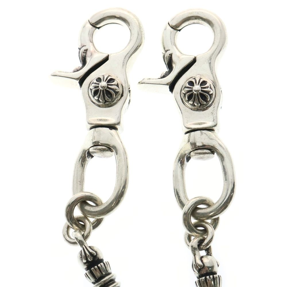 クロムハーツ■BRL/CRS LONG-Sバレルクロスボールウォレットチェーン CHROME HEARTS (クロムハーツ) BRL CRS LONG-S 2クリップ ロング