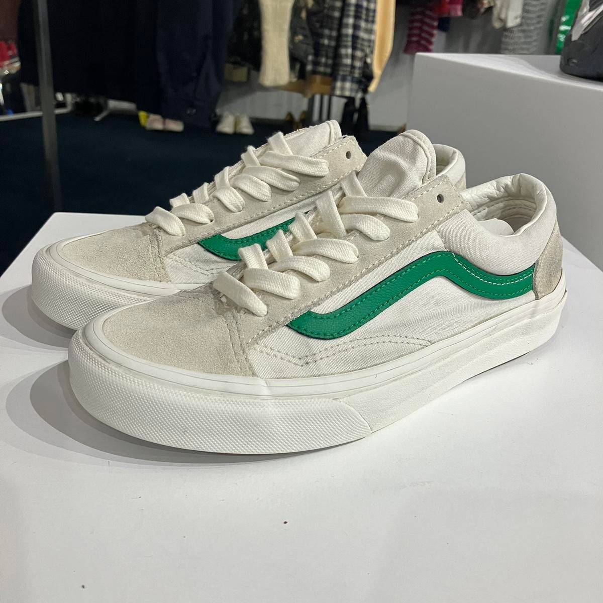 【雷市場（ポンジャン）商品韓国直送】235 VANS(バンズ) オールドスクール 白 グリーン