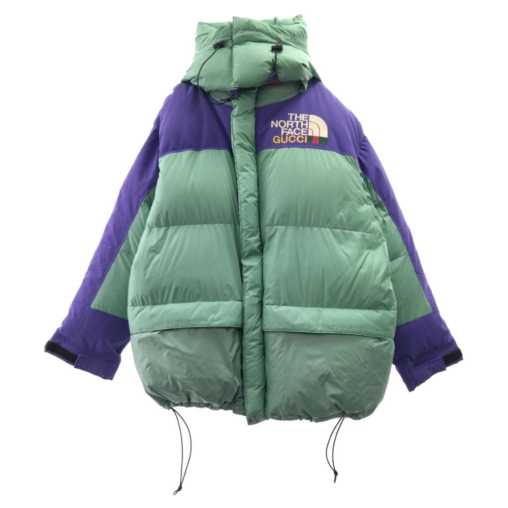 GUCCI (グッチ) 22SS ×THE NORTH FACE カラー切替フーデッドダウン