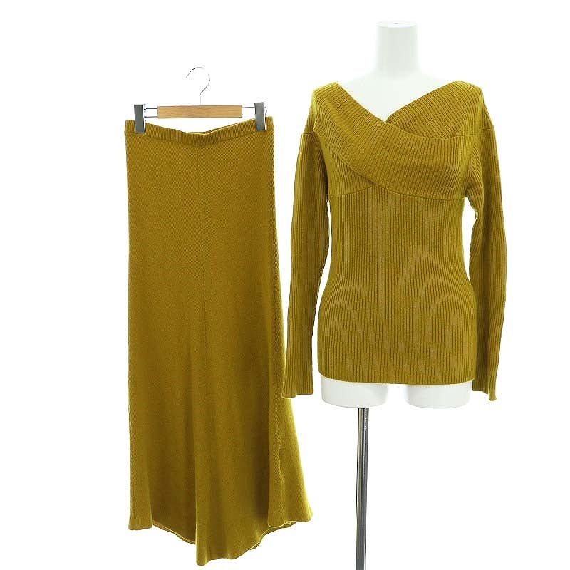 極美品✨MYLAN マイラン カシミヤ100% パフスリーブニット イエロー 極美品✨MYLAN マイラン カシミヤ100% パフスリーブニット イエロー