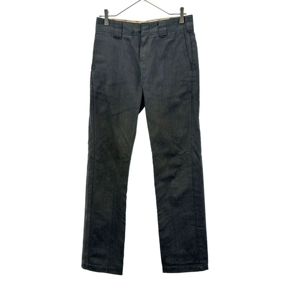 Dickies ディッキーズ 123W81WD07 ロゴワッペン ワークパンツ w27 グレー レディース 古着