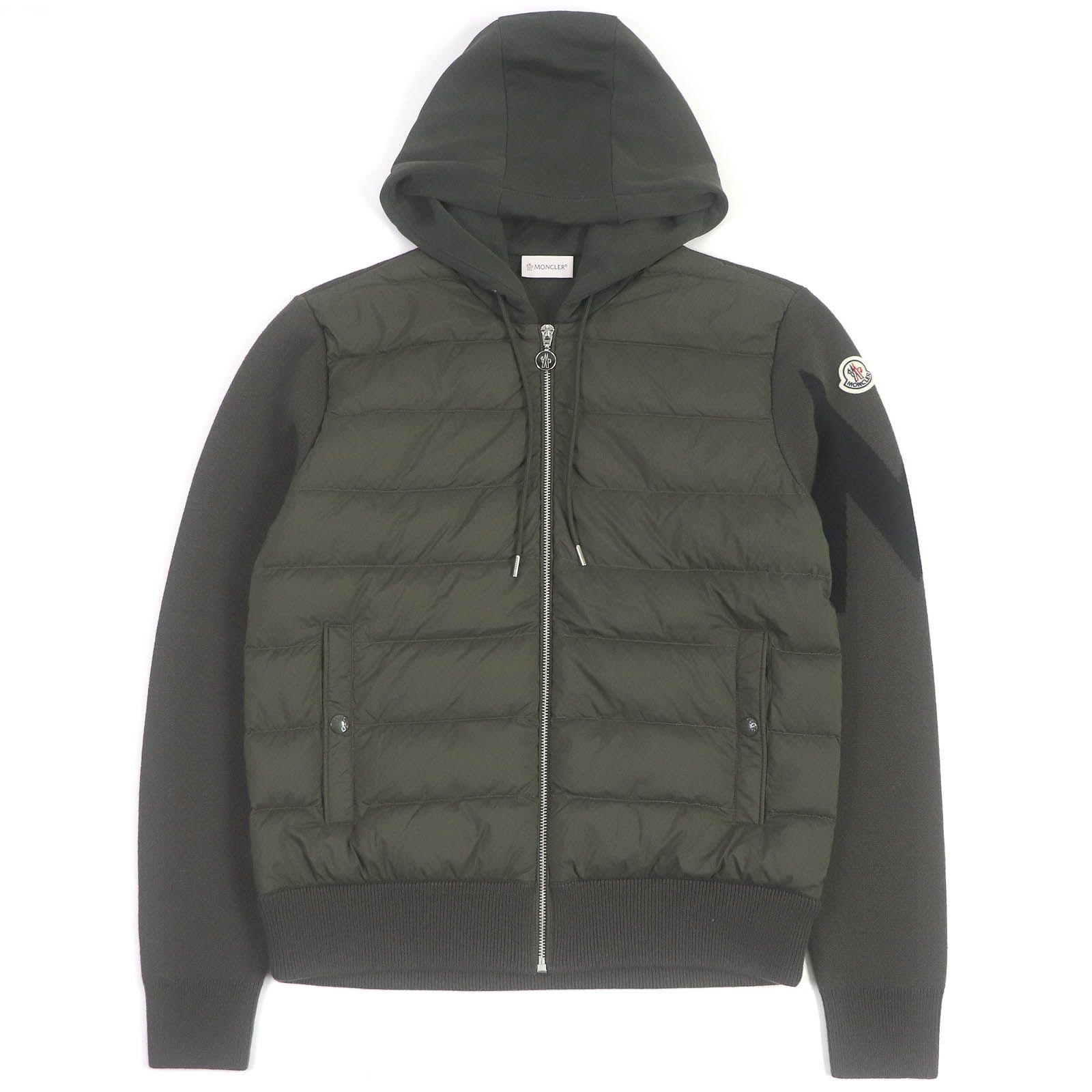 未使用品□MONCLER モンクレール 2022年製 CARDIGAN TRICOT ウール ダウン切替 フーデッド ニットブルゾンジャケット カーキ  S ルーマニア製 正規品 メンズ - メルカリ